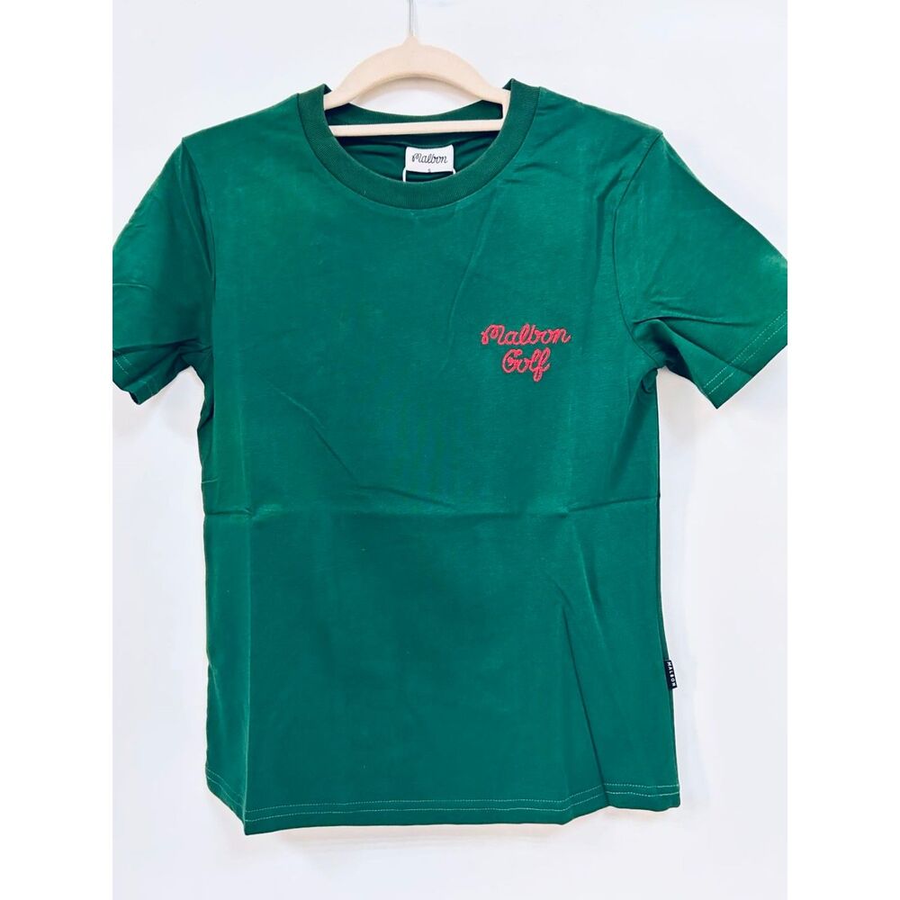 Malbon Golf Clothing Summer Pure Cotton Short Sleeve T-shirt Casual